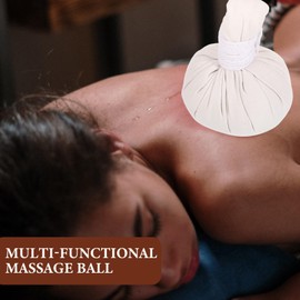 ABOOFAN 2pcs Thai Spa Massage Compress Balls Chinese Pouches Warm Hot Massage Ball Aroma Massage Spa Product for Home Salon Body Muscle