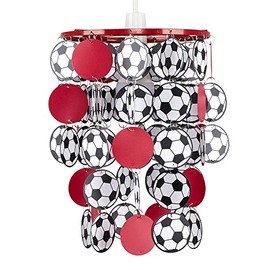 MiniSun - Boys Red United Football Bedroom/Nursery Ceiling Pendant Light Shade