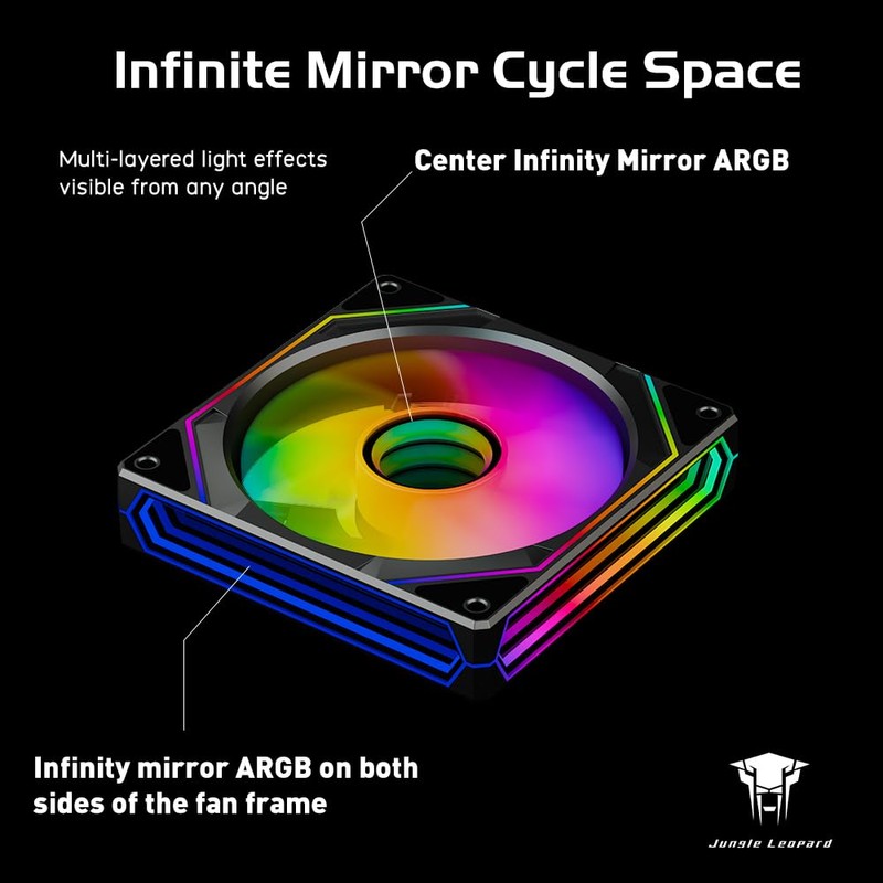 Jungle Leopard Prism 6PRO ARGB PWM Computer PC Fan 120