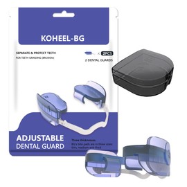 KOHEEL BG Adjustable Night Guard for Teeth Grinding, No-Boil Dental Guard for Bruxism Relief, 2 Count (Thick)