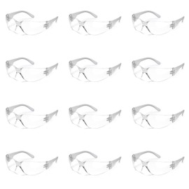 TRUST OPTICS 12 Pack Safety Glasses ANSI Z87+ Certified Protective Eyewear Goggles for Men and Women with UV Eye Protection