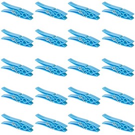 20 Plastic Clothes Pegs Clothes Line Socks Towels Blue