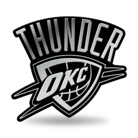 Rico Oklahoma City Thunder Auto Emblem. Adhesive Backing.   #936/534