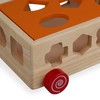 Relaxdays Wooden Cube from 3 Years, Wooden Sorting Box with