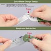 Vickay Folding Utility Knife, Box Cutter with 5 SK5 Quick