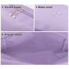 VOCOSTE Cosmetic Pouch Travel Cosmetic Bag Waterproof PU Leather Case