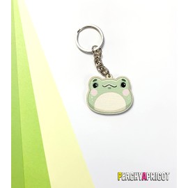 PeachyApricot Cute Frog Keychain Kawaii Cottagecore Gift Charm Accessories Gifts