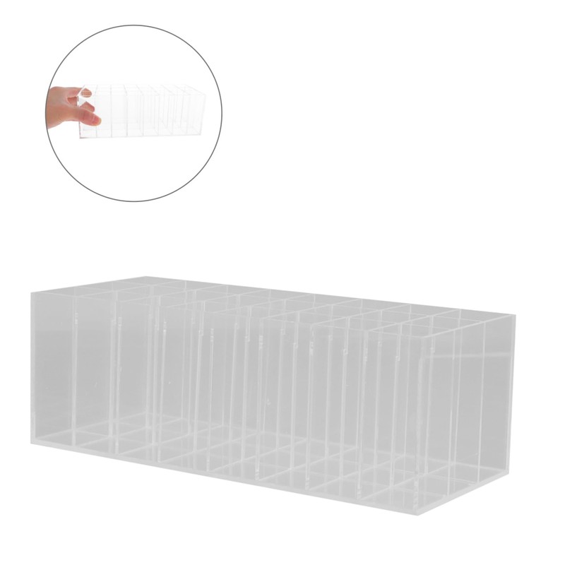 Gatuida Slot Acrylic Lip Gloss Organizer Transparent Makeup Holder Display