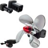 Cobra-Tek Trailer Hitch Cover Spin Propeller W/ LED Brake Light