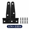 T-Shaped Strap Hinges for Doors & Gates – Galvanized Metal