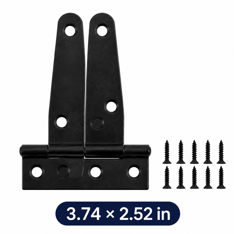 T-Shaped Strap Hinges for Doors & Gates – Galvanized Metal