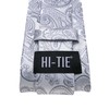 Hi-Tie Grey Paisley 63inches Tie Set for Men: Long Silk