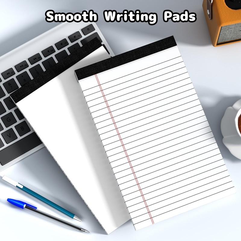 8pcs Legal Pads 5x8 White Note Pads Small Notepads College