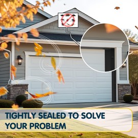 Garage Door Seal Top and Sides - 23 FT TPE Weather Stripping Garage Door Seal Replacement Weatherproofing Universal Sealing, Black