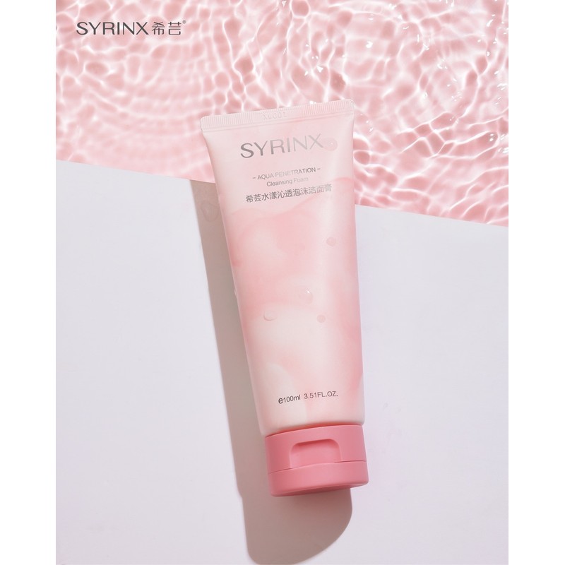 Syrinx Aqua Penetration Cleansing Foam 100ml Gentle Face Wash All