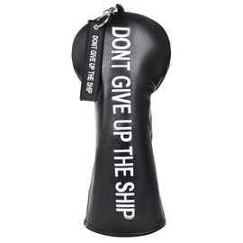 Big Teeth Golf Driver Headcover Naval Driver Head Cover, Nautical Themed Golf Driver Head Covers, Dont Give Up The Ship Golf Head Covers for Woods and Driver Black Color