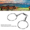 O Ring Horse Bits Flexible Linking Polished Stainless Steel Horse