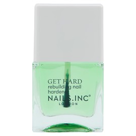 Nails Inc - GET HARD Hardening Base Coat - Strengthening Base Coat with Biotin, Kale, Spinach & Mushrooms - Protects, Hardens and Smoothes Nails in One Week - Cruelty Free - Perfect Manicure