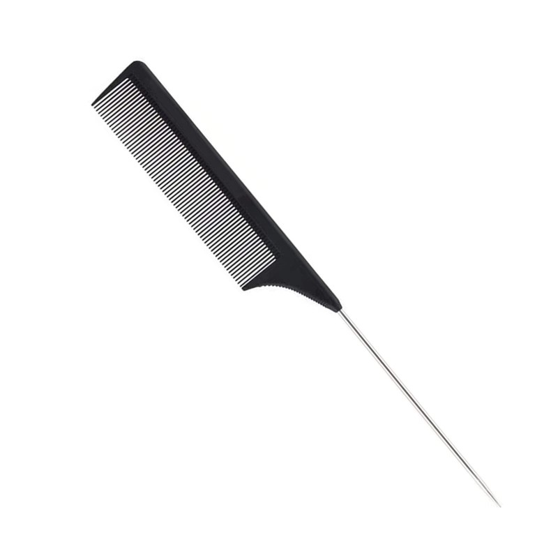 1 Pack Professional Carbon Steel Tail Combs Heat Resistant with