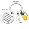 LUXYSODE - Pineapple Gifts Initial Charm Keyring - Be a