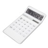 Calculator Solar Battery Powered Transparent Large Keys LCD Display Office