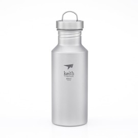 Keith Titanium Water Bottle for Outdoor Camping Titanium Sports Kettle (Ti3031-550ml)