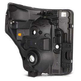 ANPART Headlight Assembly Driver and Passenger Side 2011-2016 for Ford for F250 for F350 for F450 for F550 Super Duty Chrome Housing with Amber Reflector A Pair of Headlamp