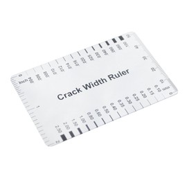 Aspire Concrete Crack Width Ruler, Crack Ruler Range 0.004-0.100 Inches (0.10-2.50 mm) and Range 0.1-7.0 mm, Pack of 10