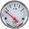 Fuel Level Gauge with Sender, 2-1/16 Inch, White