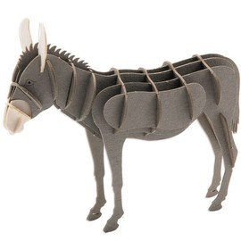 Fridolin 3D Paper Model Donkey