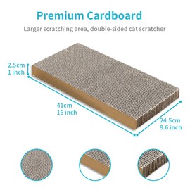 AGYM Cat Scratchers 6 Packs Refill Cat Scratching Pad Cardboard for Indoor Cats and Kitten, Large Size Cat Scratch Pad Board Easy for Cats to Scratch