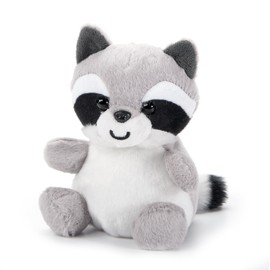 The Petting Zoo Raccoon Stuffed Animal Plushie, Gifts for Kids, Nuggetz Wildlife Stuffed Animals, Raccoon Plush Toy, 6 inches