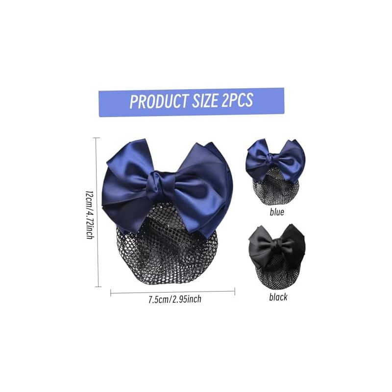 2 redecillas para moño gorros para el cabello con lazo
