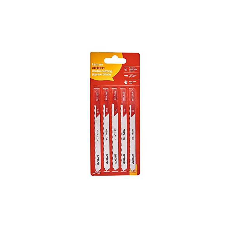 Amtech M1614 5 Piece metal jigsaw blade set (AMT318B)