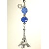 Trace Ellements Paris France Brilliant Cobalt Blue Glass & Silver