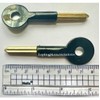 2 x Universal Brass Star Bolt Key Security Rack Door