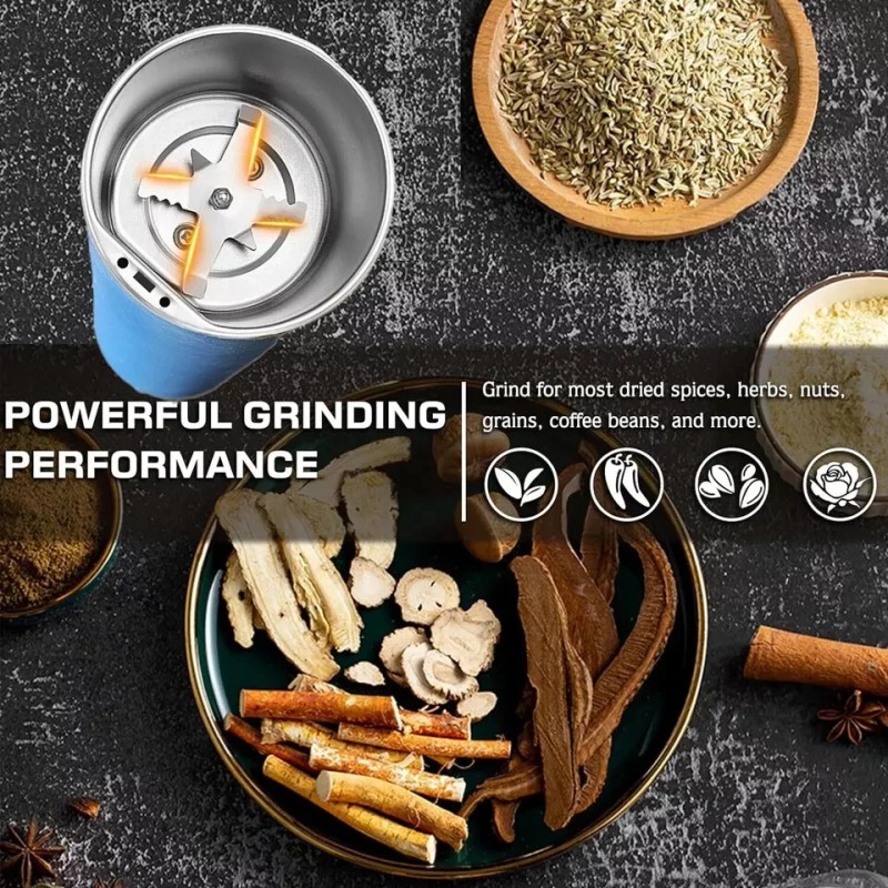 Smiles R Us Electric Herb Grinder 200W Powerful Fast Grinding