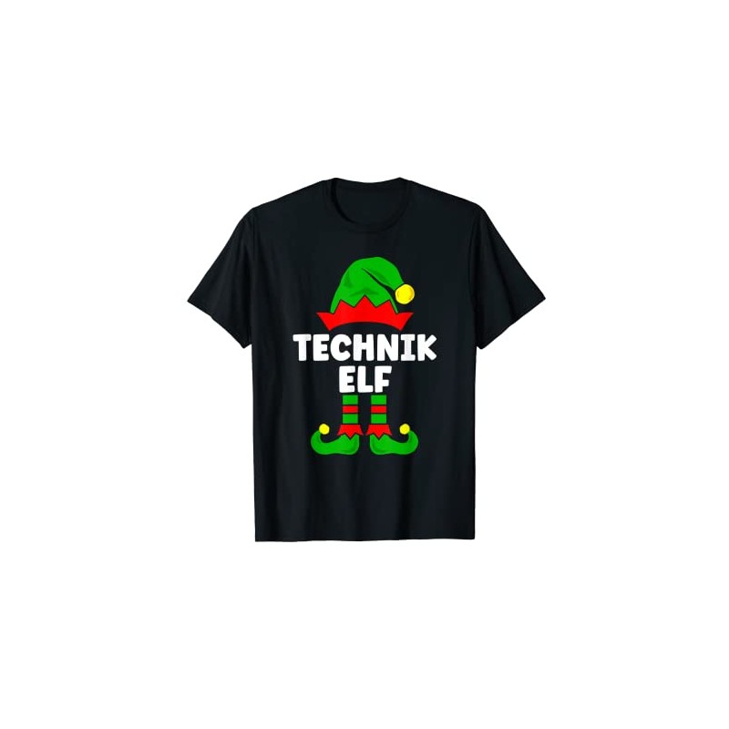 Technik Elf IT Christmas Outfit Family Partner Look Costume T-Shirt,
