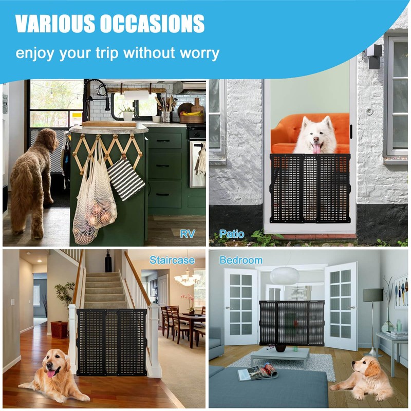 RV Screen Door Protector for Dogs, Adjustable Aluminum Alloy RV