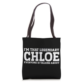 Chloe Personal Name Women Girl Funny Chloe Tote Bag