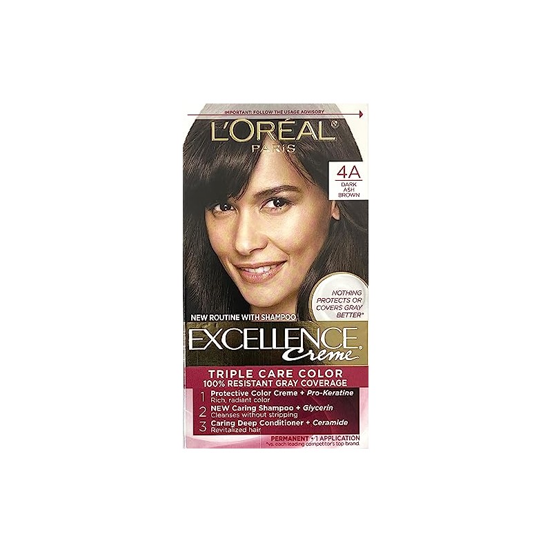 L'Oreal Paris Excellence Creme Haircolor, Light Ash Brown [6A] 1ea