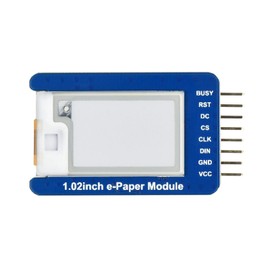 waveshare 1.02inch E-Ink Display Module Compatible with Raspberry Pi4B/3B+/3B/2B/B+/A+/Zero/Zero W/WH/Zero 2W 128×80 Resolution Black/White Dual-Color SPI Interface Supports Partial Refresh