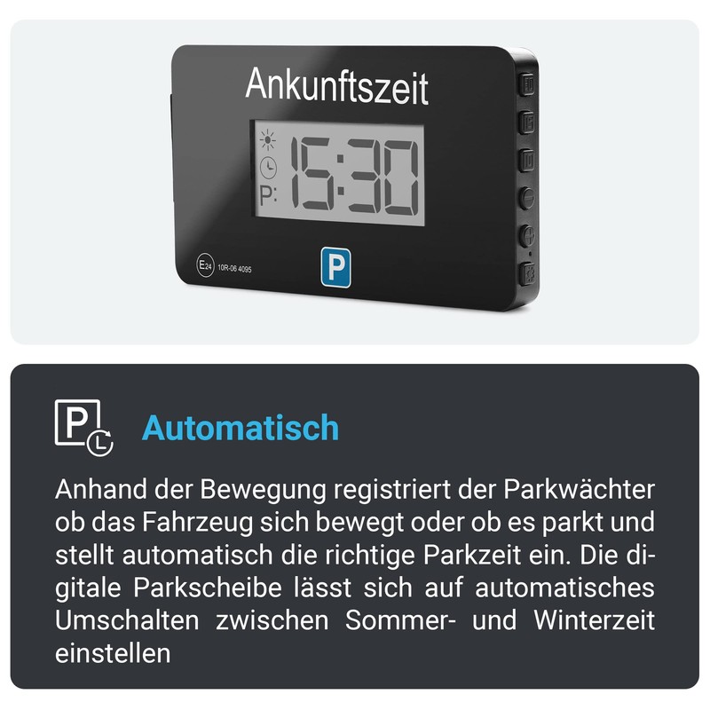 Parkwächter V1 Automatic Parking Disc in accordance with Road Code