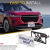 No Drill License Plate Holder Compatible with Lincoln MKC 2015-2019
