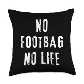 Footbag Hacky Sack Play Fun Sports Outdoors Activity Throw Pillow