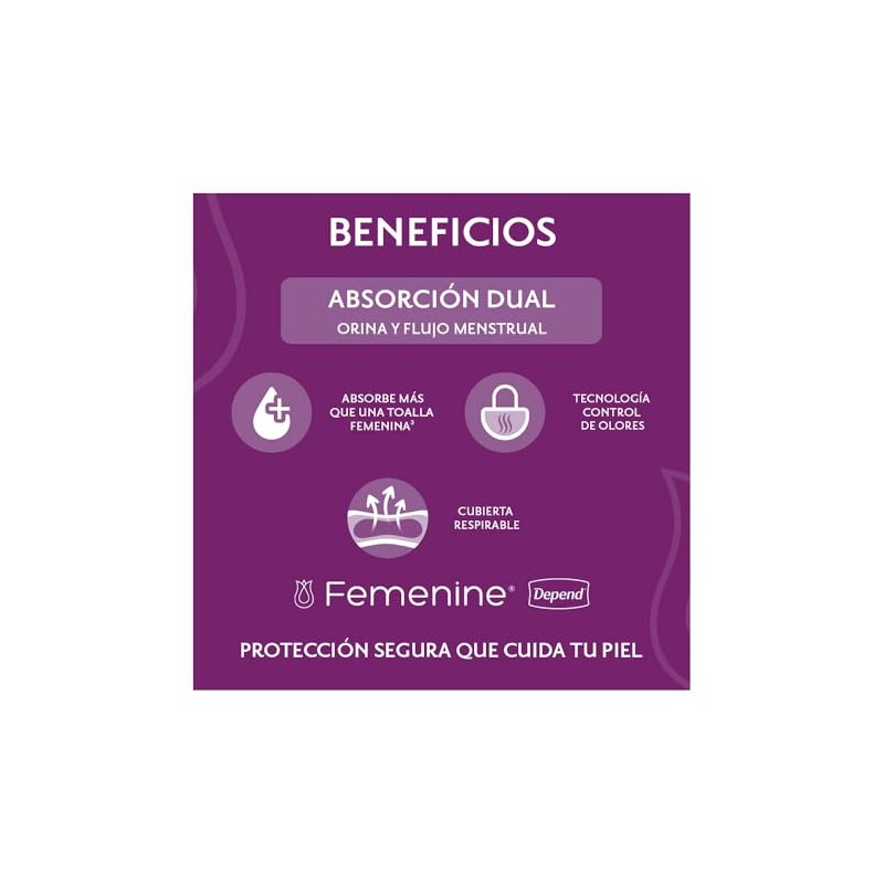 Depend Femenine Pantiprotectores Extra Largos XL