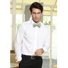 HISDERN Men's Adjustable Bow Ties with Pocket Square Set, Wedding