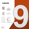 KTC-HOME - Premium House Number White Including Mounting Material -