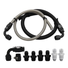 Universal AN6 Power Steering Hose Kit Compatible with Chevy C10 LS Swap Connects GM LS Swap Replace 1950-2000