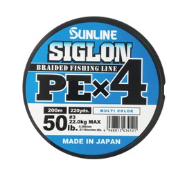 Sunline PEx4 Line Sigron PEx4 668.4 ft (200 m) 5 Colors, No. 3, 50LB, J